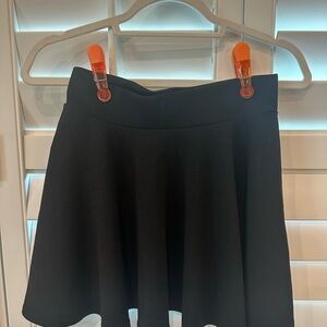 Black stretchy skater skirt